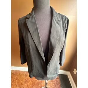 NWT Stitch Fix BLACK Medium Petite Jacket Skies are Blue Suit Jacket Blazer